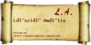 László Amélia névjegykártya